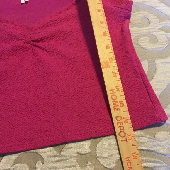 Anthropologie Pink Crop Top, XS - Picture 5 of 6